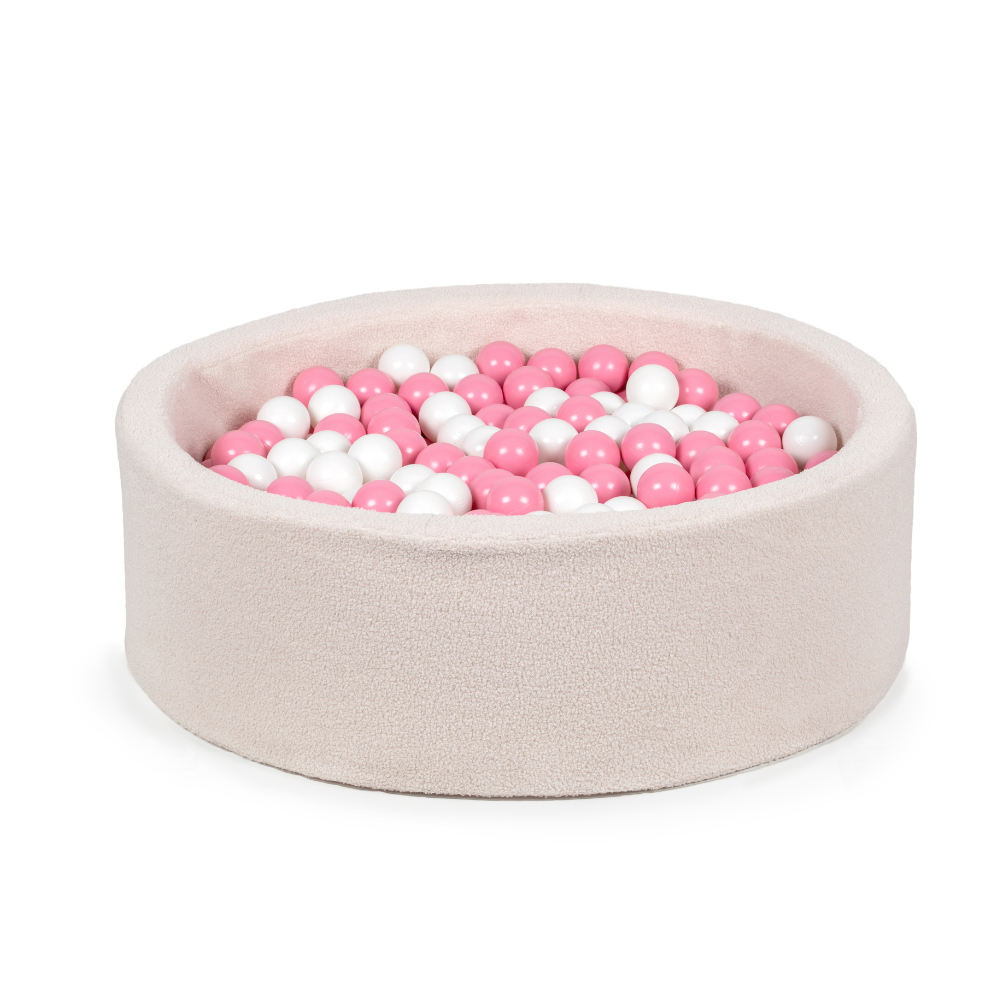 KIDS DREAM Duży Dziecięcy Basen 2-osobowy Boucle z Piłkami ∅100cm (200 piłeczek)