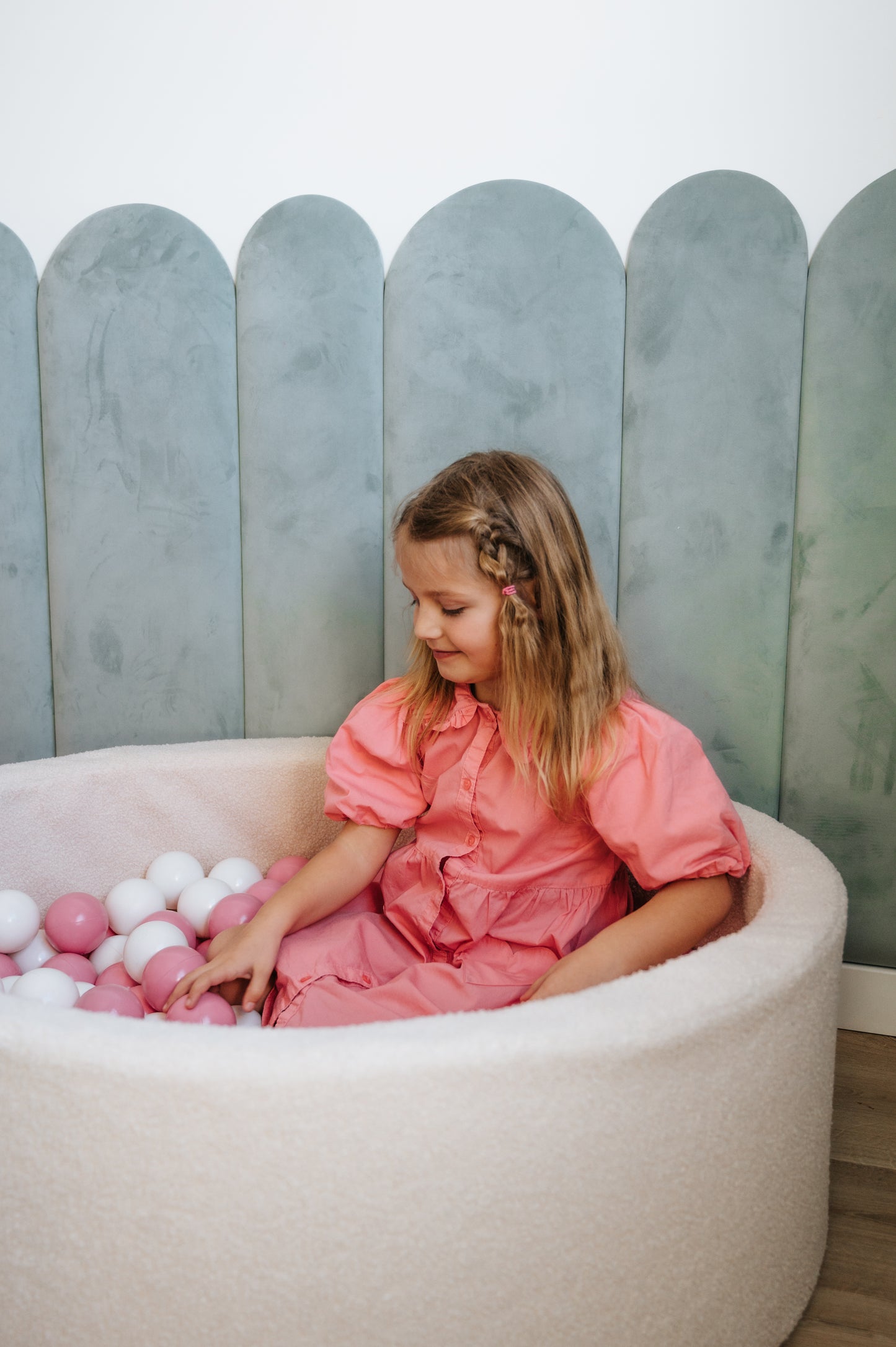 KIDS DREAM Duży Dziecięcy Basen 2-osobowy Boucle z Piłkami ∅100cm (200 piłeczek)