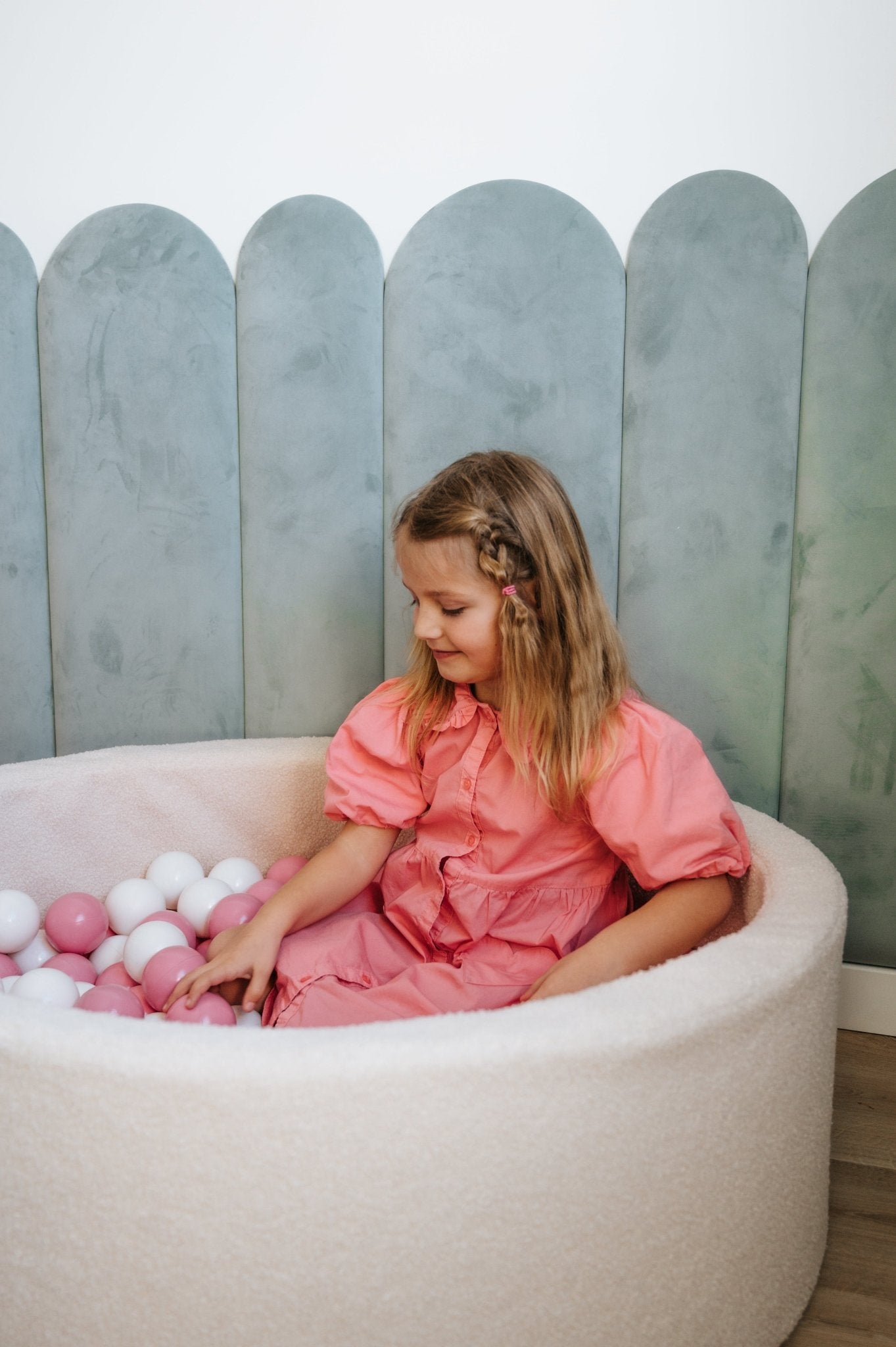 KIDS DREAM Duży Dziecięcy Basen 2 - osobowy Boucle z Piłkami ∅100cm (200 piłeczek) - poom kids