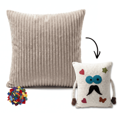 Poduszka do uwalniania emocji 37 × 27 × 7 cm - Stwórz ze swoim dzieckiem cos kreatywnego / wszystko zgodnie z zasadą zero waste