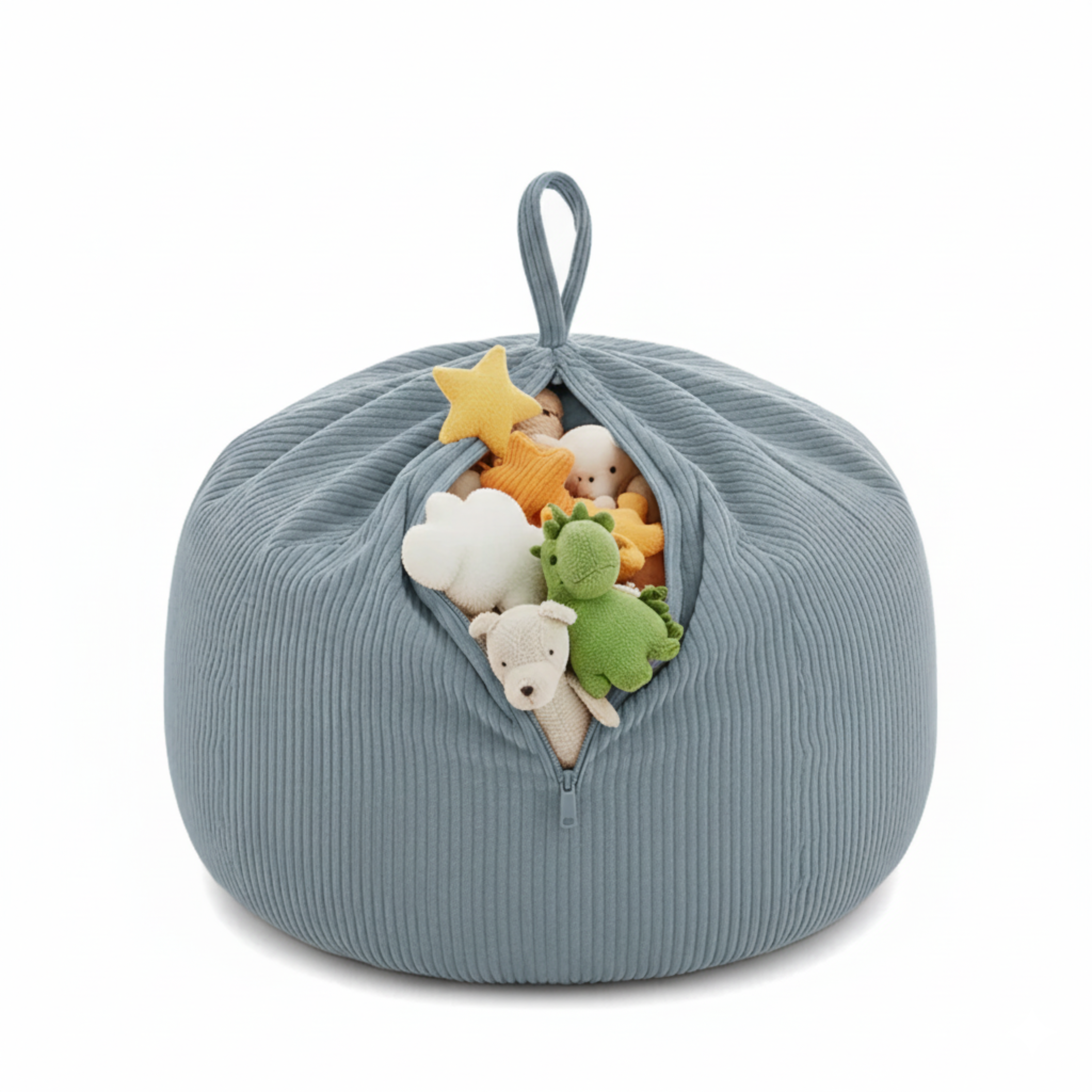 Pokrowiec Pufa na przechowywanie pluszaków i zabawek (85x85x50cm)