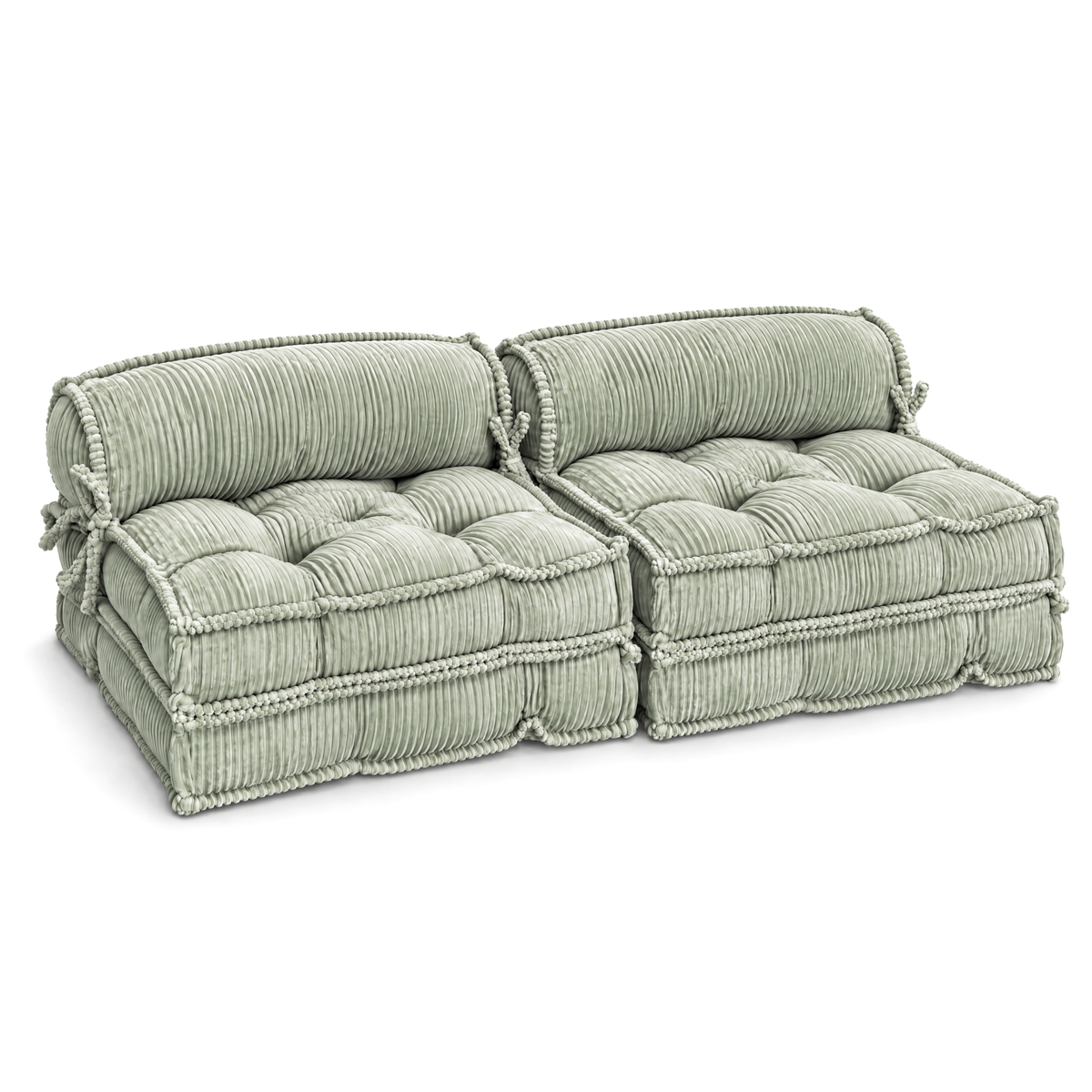 Francuska sofa dziecięca - zestaw 2 modułów rozkładanych