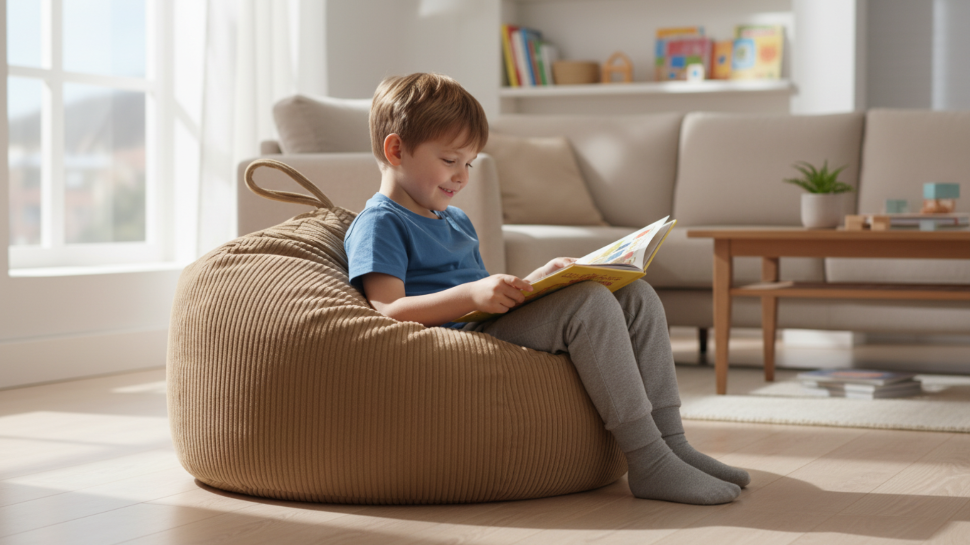 Pokrowiec Pufa na przechowywanie pluszaków i zabawek (85x85x50cm)