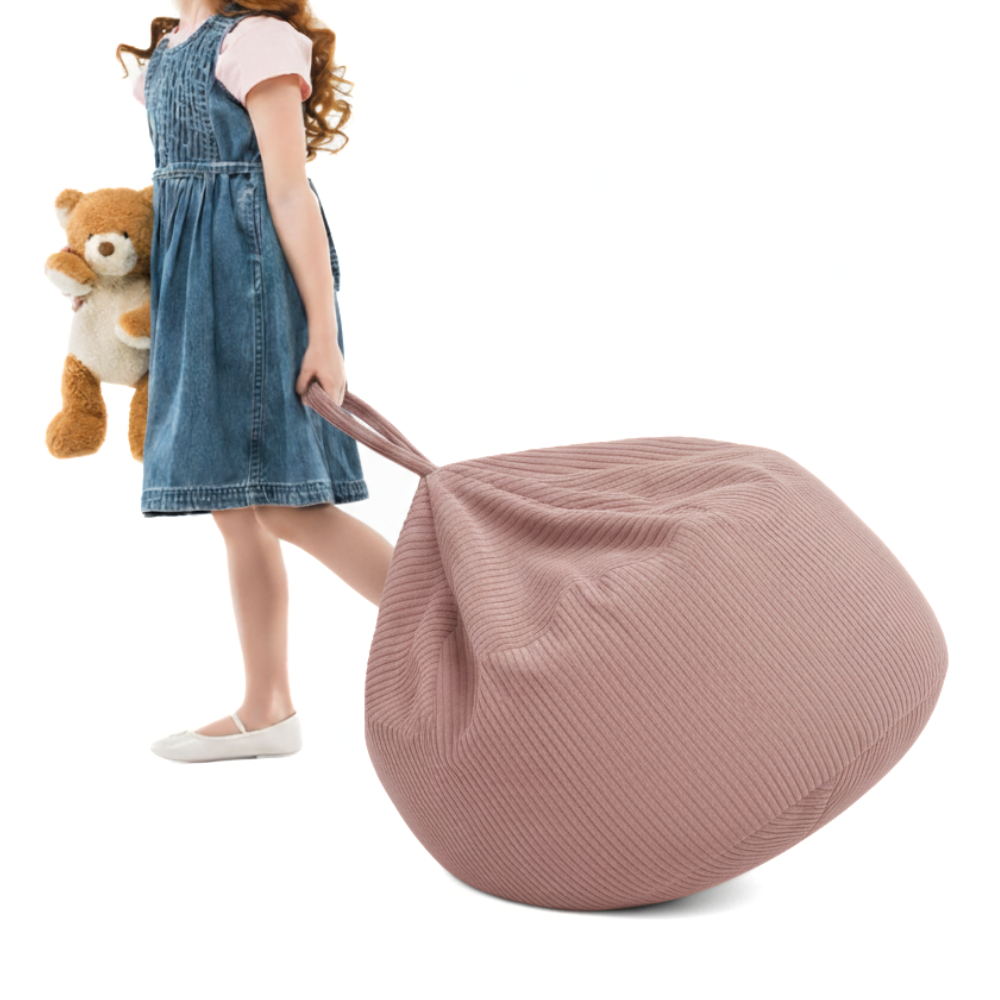 Pokrowiec Pufa na przechowywanie pluszaków i zabawek (85x85x50cm)