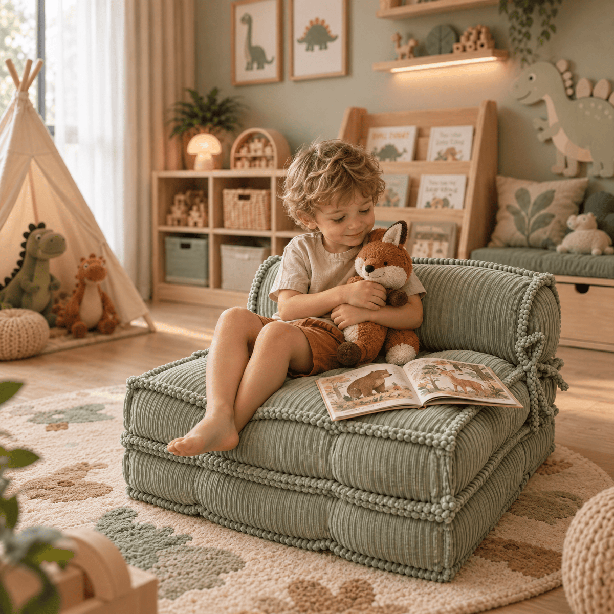 Francuska sofka dziecięca – 1 moduł rozkładany - POOM KIDS®