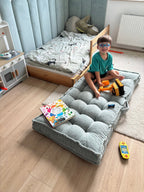 KIDS MIKI Francuski materac pikowany dla dzieci 120x60x10 cm - poom kids