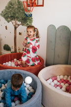 KIDS SWEET Duży Dziecięcy Basen 2 - osobowy z Piłkami ∅100cm (200 piłeczek) (lincoln) - poom kids