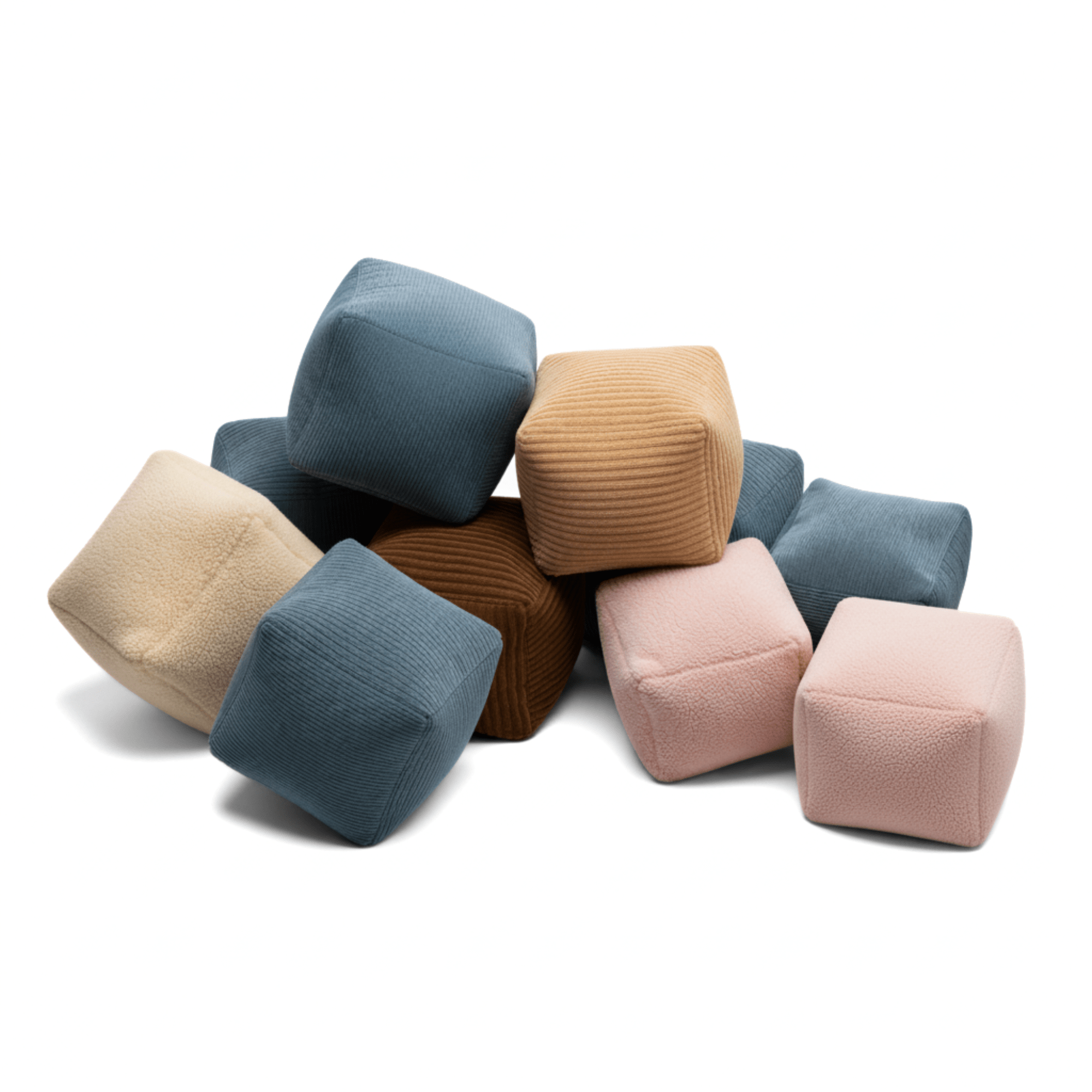 Małe Miękkie Kostki dziecięce do zabawy 10 - pak | Soft Cubes - poom kids