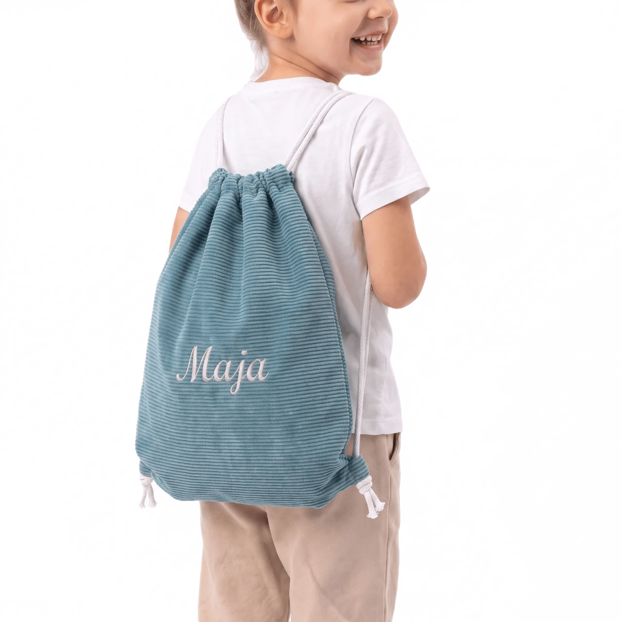 Personalizowany Worek na ubrania do przedszkola z imieniem - POOM KIDS®