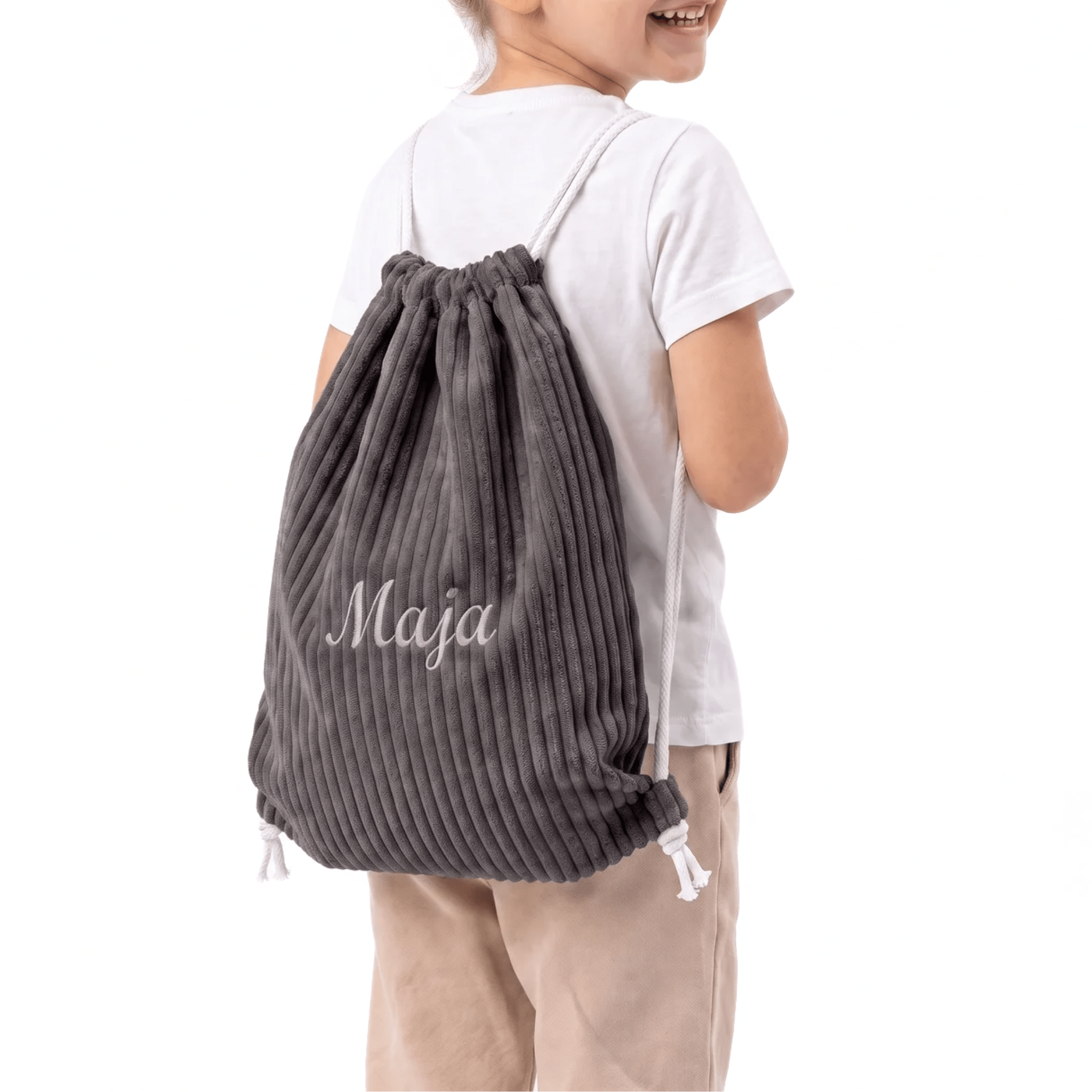 Personalizowany Worek na ubrania do przedszkola z imieniem - POOM KIDS®