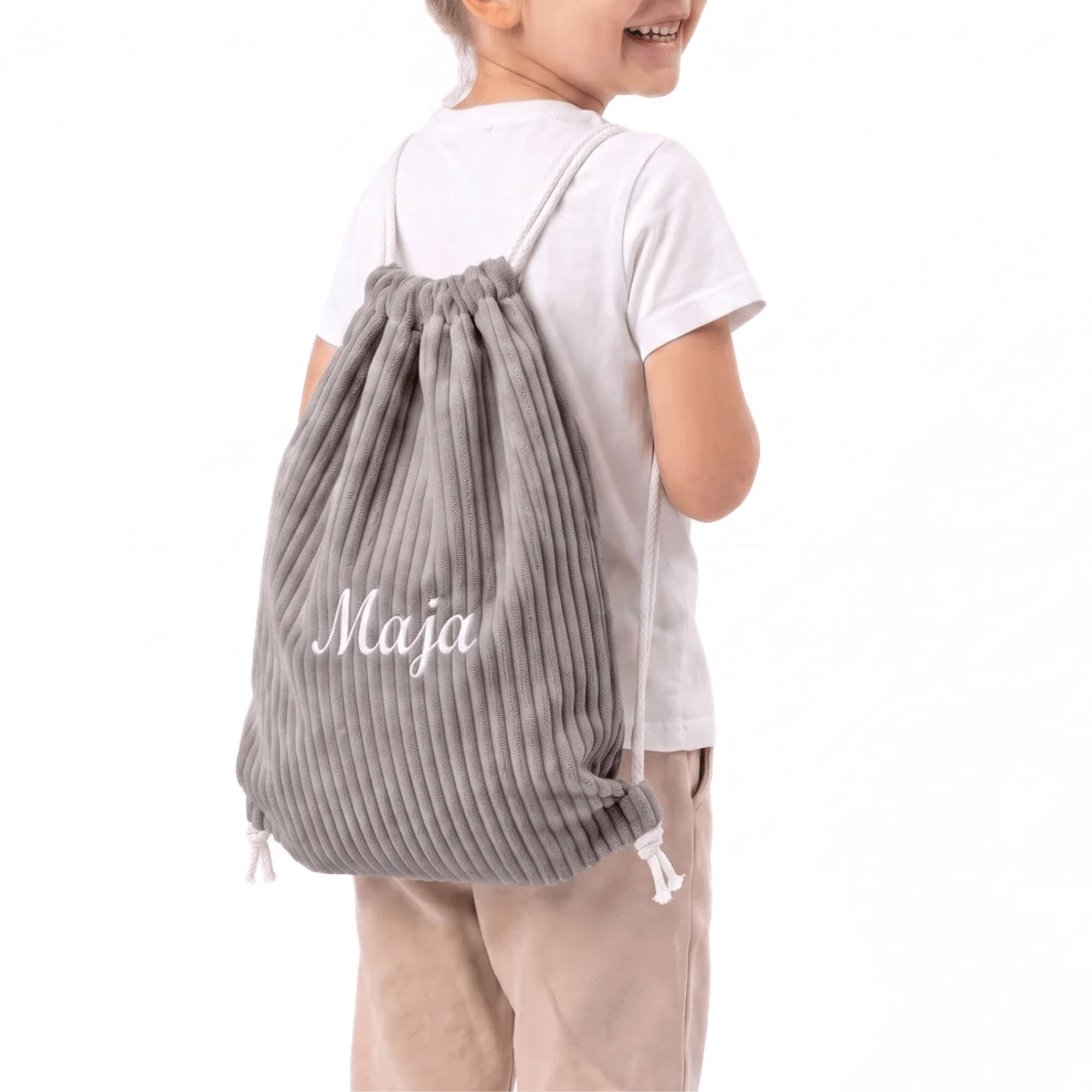 Personalizowany Worek na ubrania do przedszkola z imieniem - POOM KIDS®