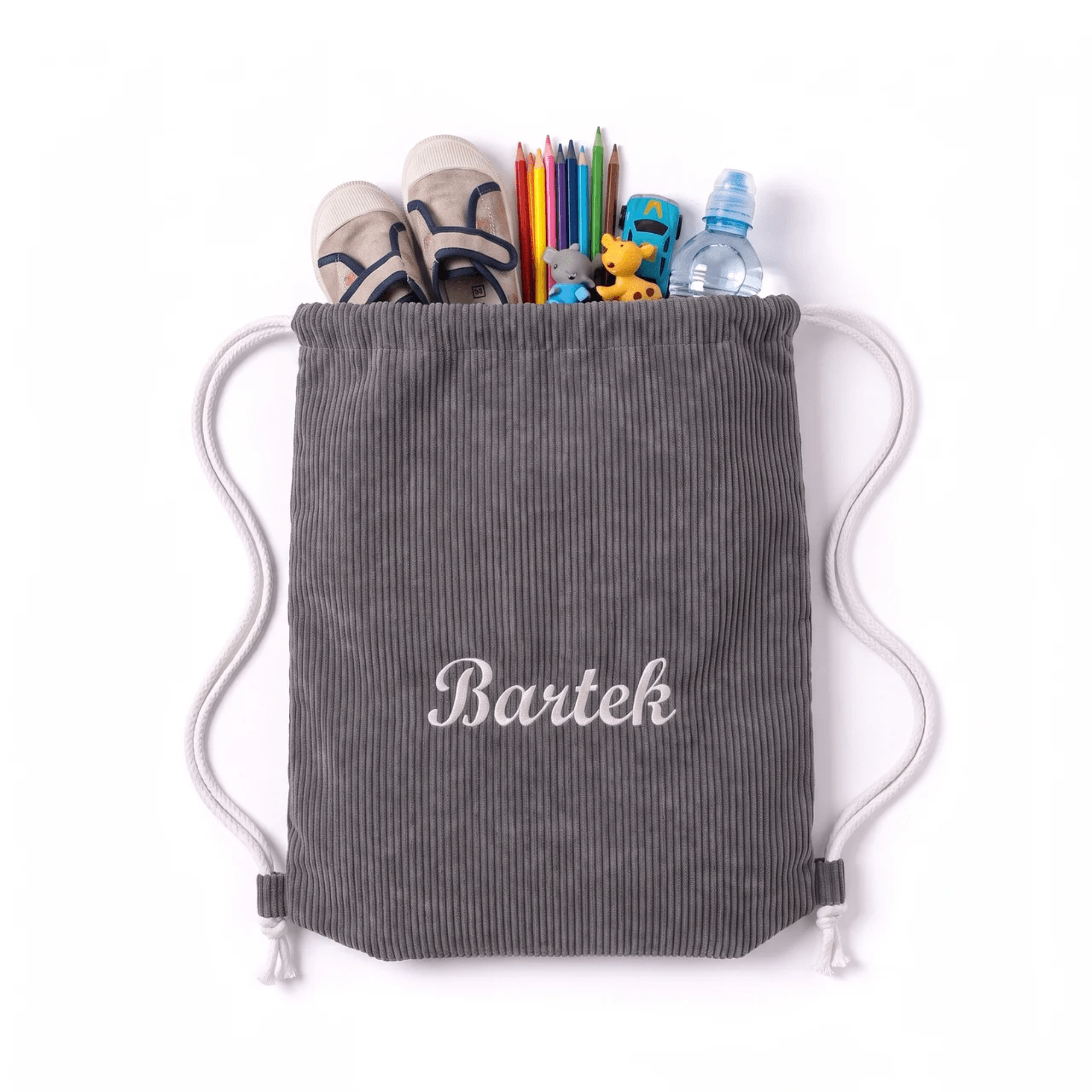 Personalizowany Worek na ubrania do przedszkola z imieniem - POOM KIDS®