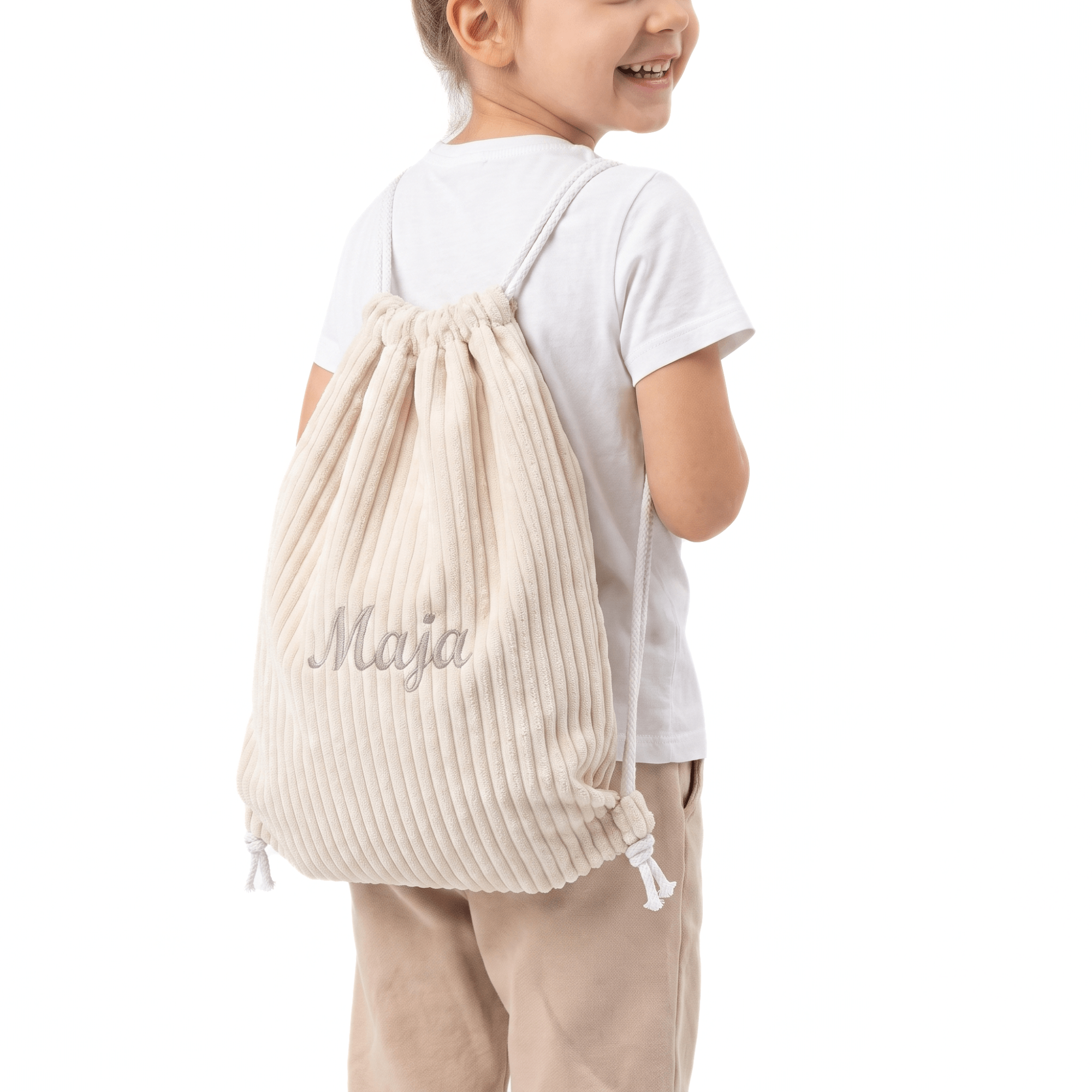 Personalizowany Worek na ubrania do przedszkola z imieniem - POOM KIDS®