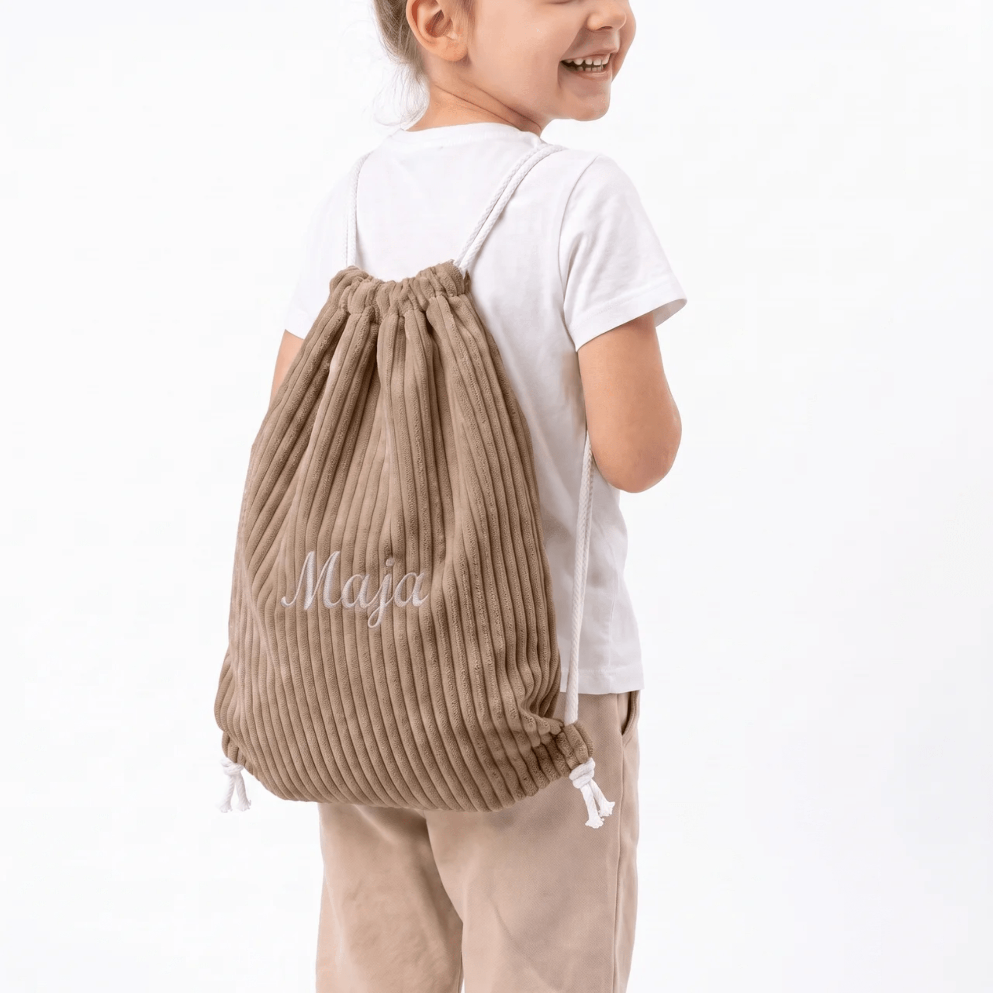 Personalizowany Worek na ubrania do przedszkola z imieniem - POOM KIDS®