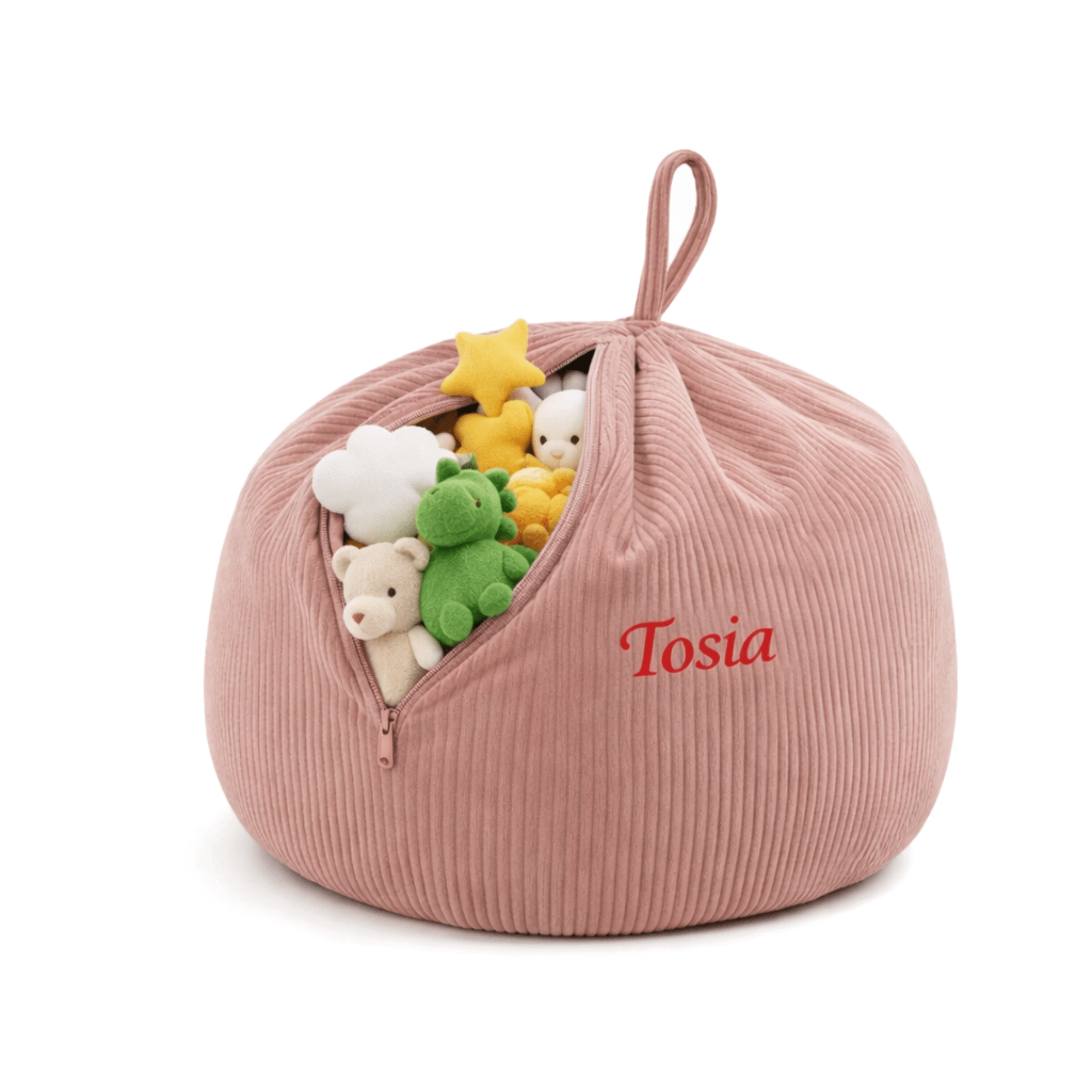 Pokrowiec Pufa na przechowywanie pluszaków i zabawek - poom kids