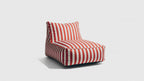 Pufa Outdoorowa w Paski 72x102x65cm
