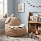 Pufa Dziecięca z uszami Owieczka - POOM KIDS®