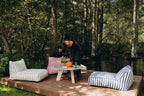 Pufa outdoorowa w paski - poom kids